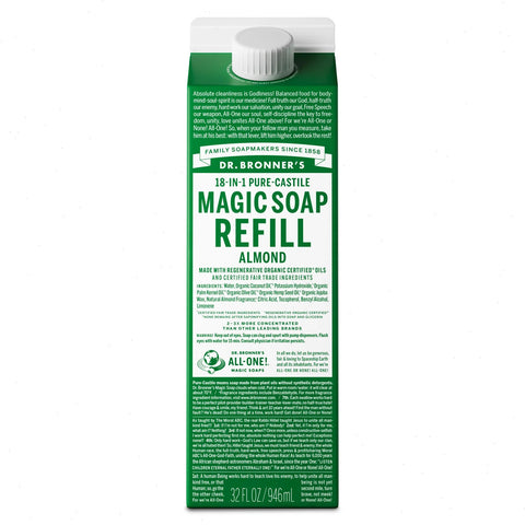 Almond - Pure-Castile Magic Soap Refill