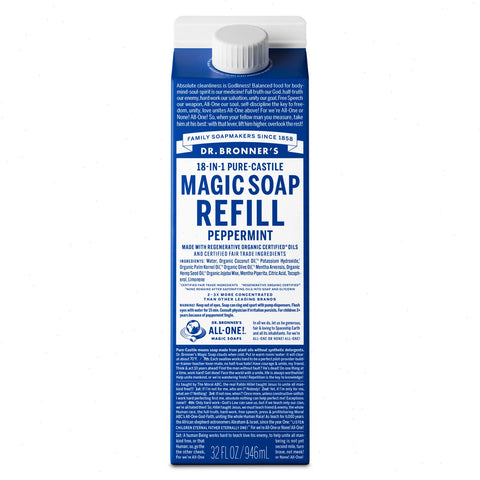 Peppermint - Pure-Castile Magic Soap Refill
